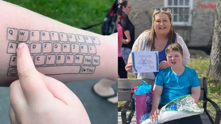 Mother Gets Keyboard Tattoo To Help Autistic Son Communicate