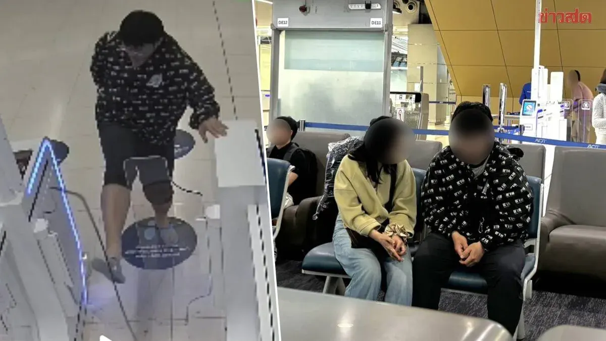 Chinese Man Blacklisted After Kicking Automated Gate at Suvarnabhumi Airport; Visa Revoked, Lifetime Ban, Ordered to Pay 450,000 Baht