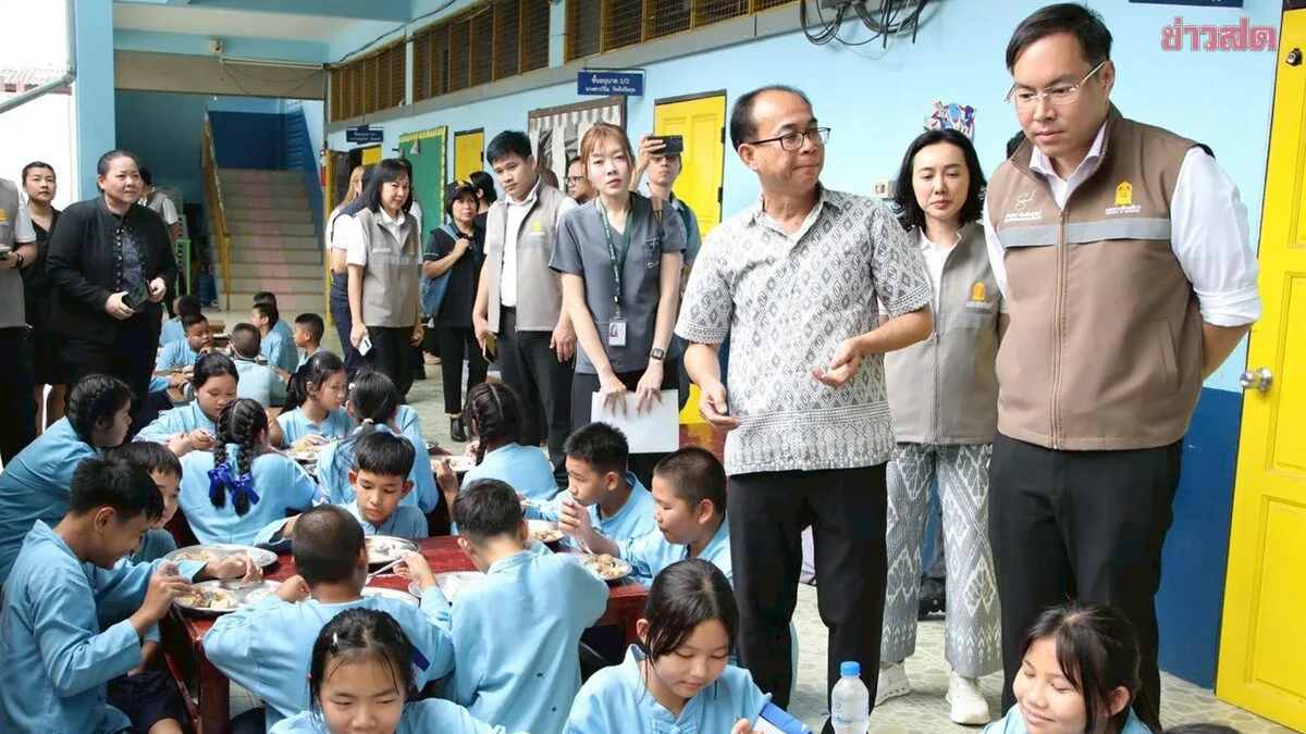 Deputy Education Minister Akkanat Leads Nutritionists on Surprise Inspection of School Lunch and Milk Standards