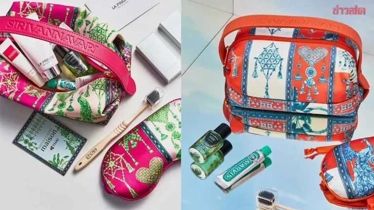 Thai Airways, SIRIVANNAVARI Design Luxury First Class Amenity Kits