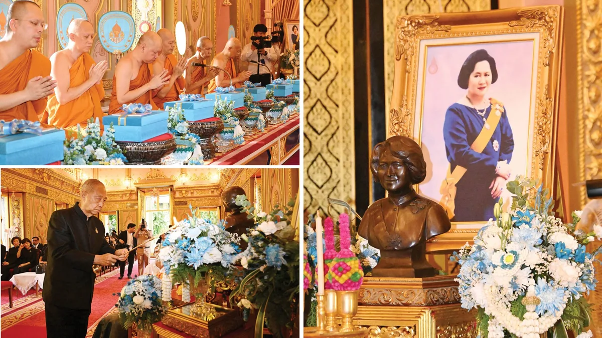 Live from the Temple – 'Ruamjai Ramnoemkaela Foundation' Holds Merit-Making Ceremony Dedicated to Princess Kalyaniwattana