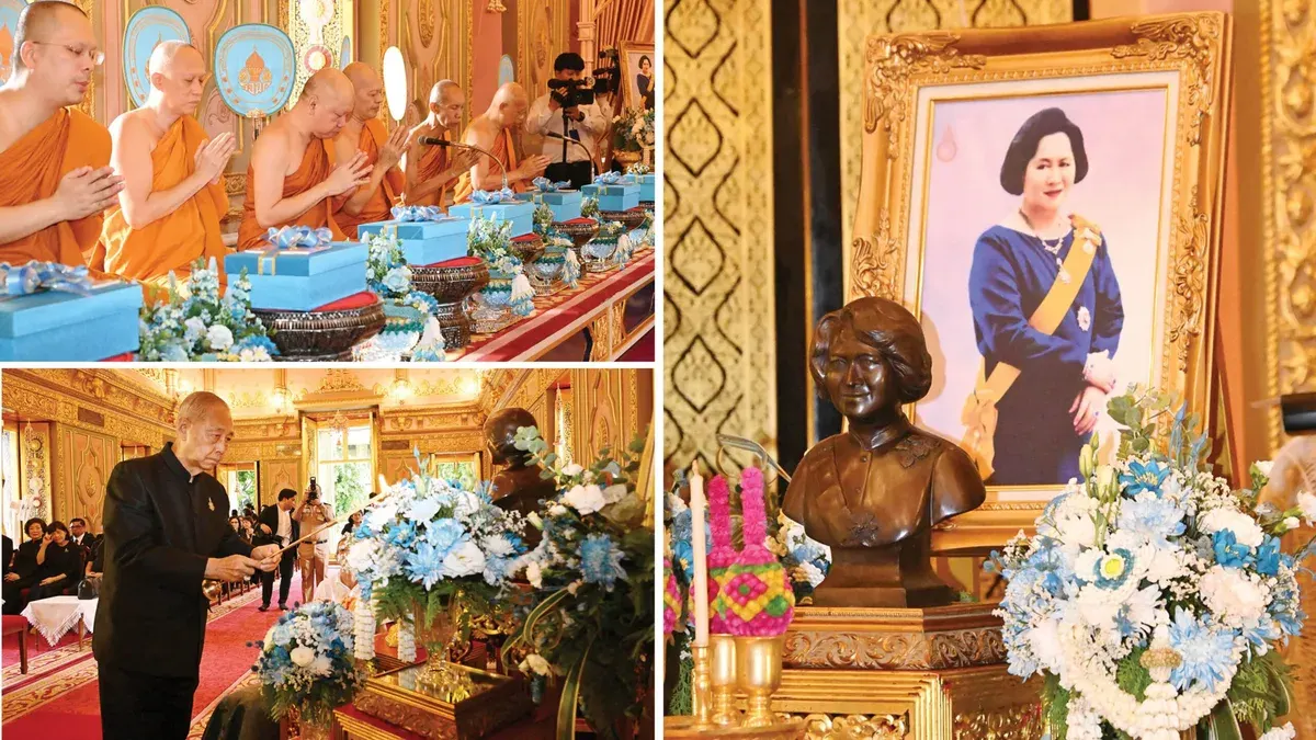 Live from the Temple – 'Ruamjai Ramnoemkaela Foundation' Holds Merit-Making Ceremony Dedicated to Princess Kalyaniwattana
