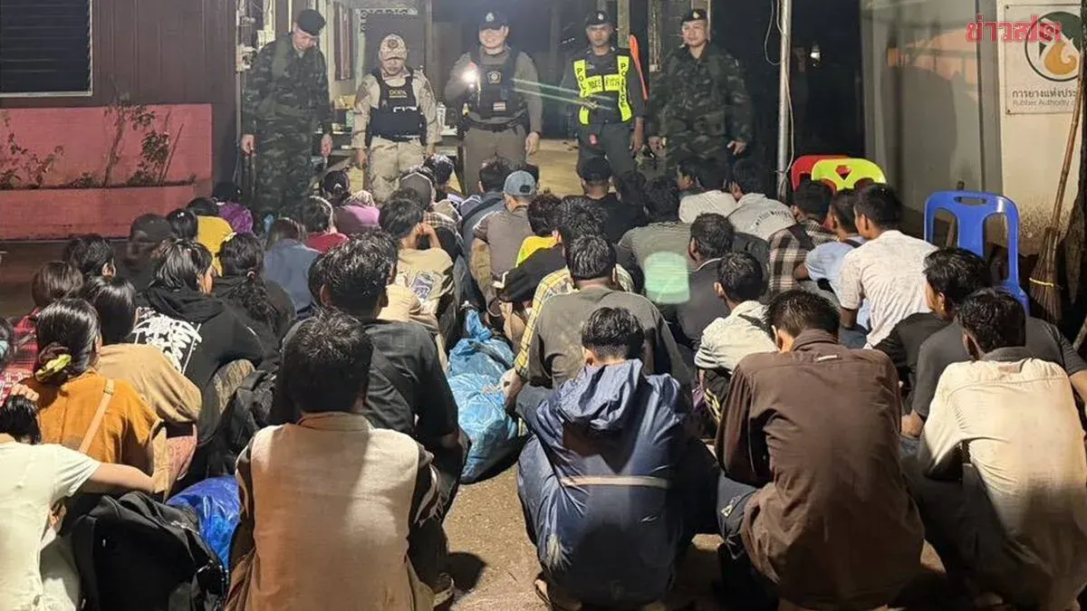 Border Patrol Arrests 52 Myanmar Migrants Entering Thailand Illegally
