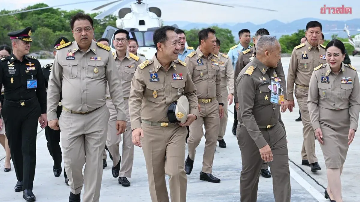 Minister Suchart Leads Natural Resources Team to Sichang Island to Monitor Royal Initiative Projects