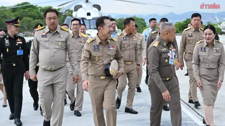 Minister Suchart Leads Natural Resources Team to Sichang Island to Monitor Royal Initiative Projects