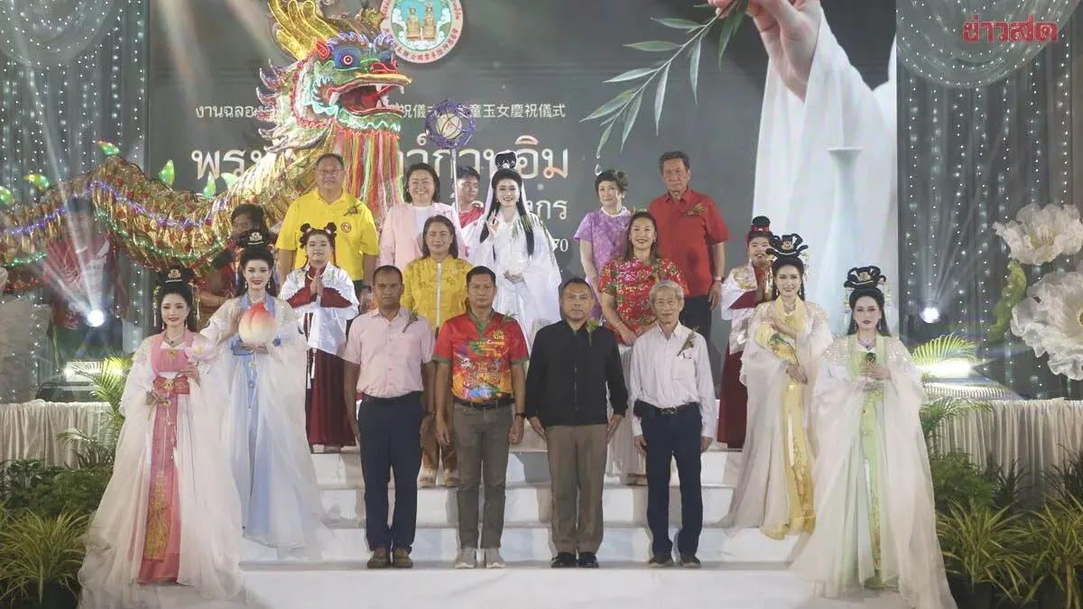 Nakhon Sawan Unveils Guanyin Goddess Effigy for Lunar Festival