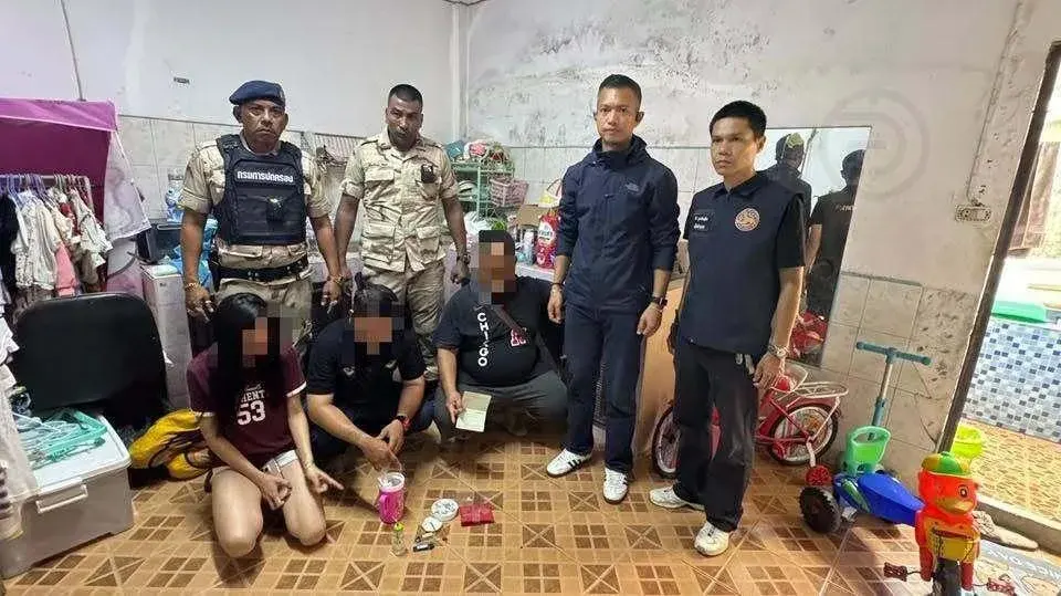 Phuket Police Raid Busts Downtown Drug Den, Three Suspects Arrested