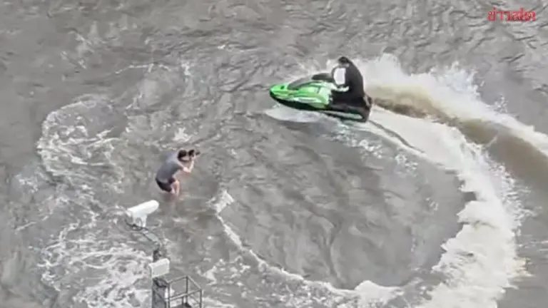 Man Jailed 15 Days for Jet Ski Stunt in Bangkok Flood