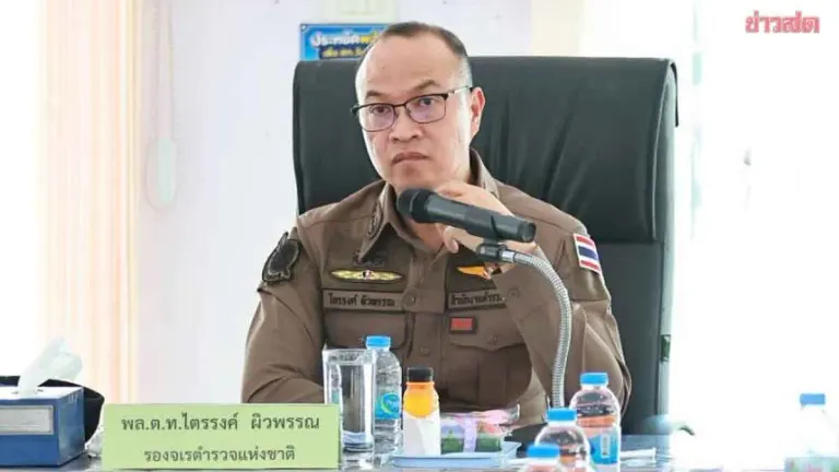 Deputy National Police Chief Trairuang Tracks Extortion Case of Five Chinese Nationals, Arrests Additional Police Officer