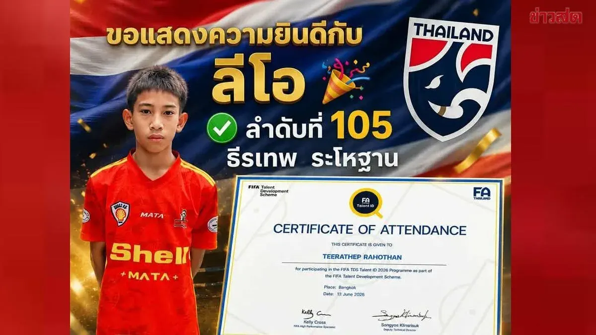 Thailand Football Association Names 105 Young Talents in FIFA TDS 2026 Program