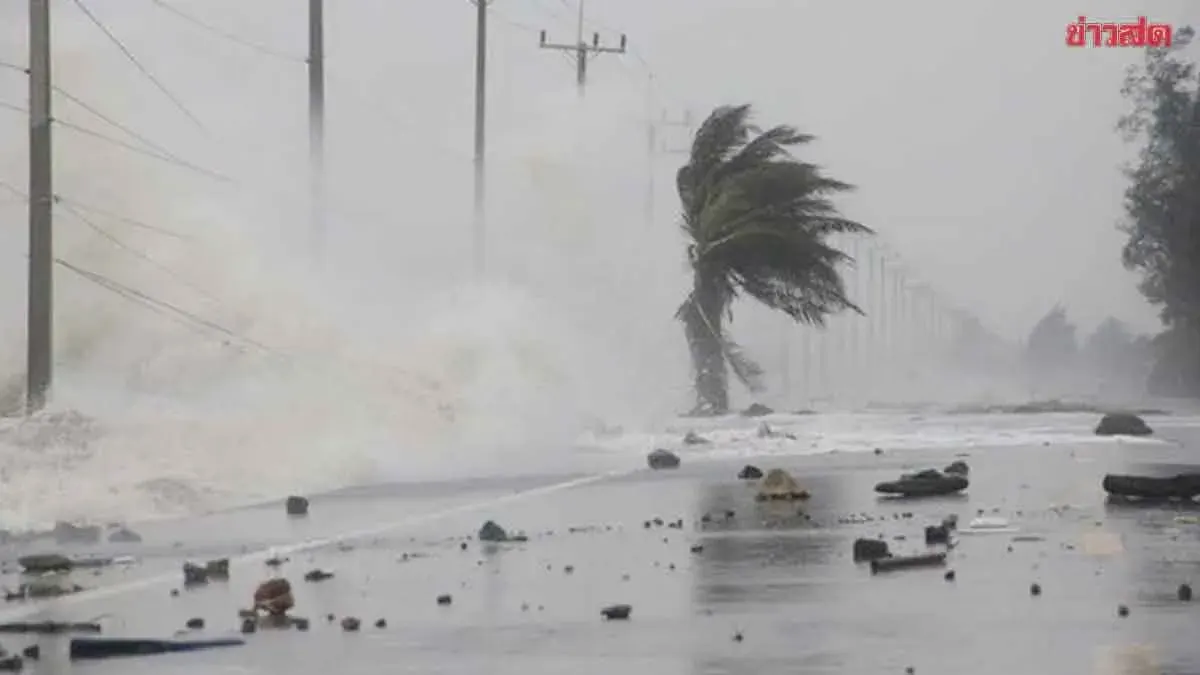 Meteorological Department Warns of Monsoon Battering Thailand, South Most Severe at 70% with Thunderstorms, High Seas in Andaman Sea and Gulf of Thailand
