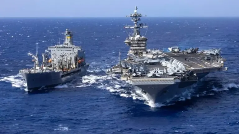 US Navy Carrier Docks at Phuket Port