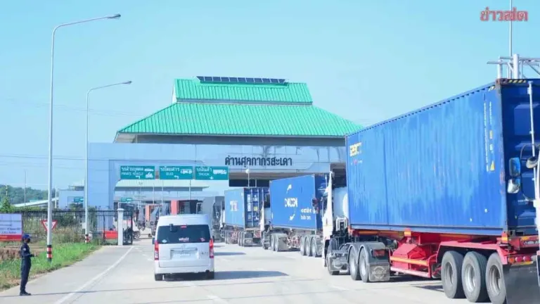 Border Trade Surges 41.4% in March 2025, Exceeding 100 Billion Baht