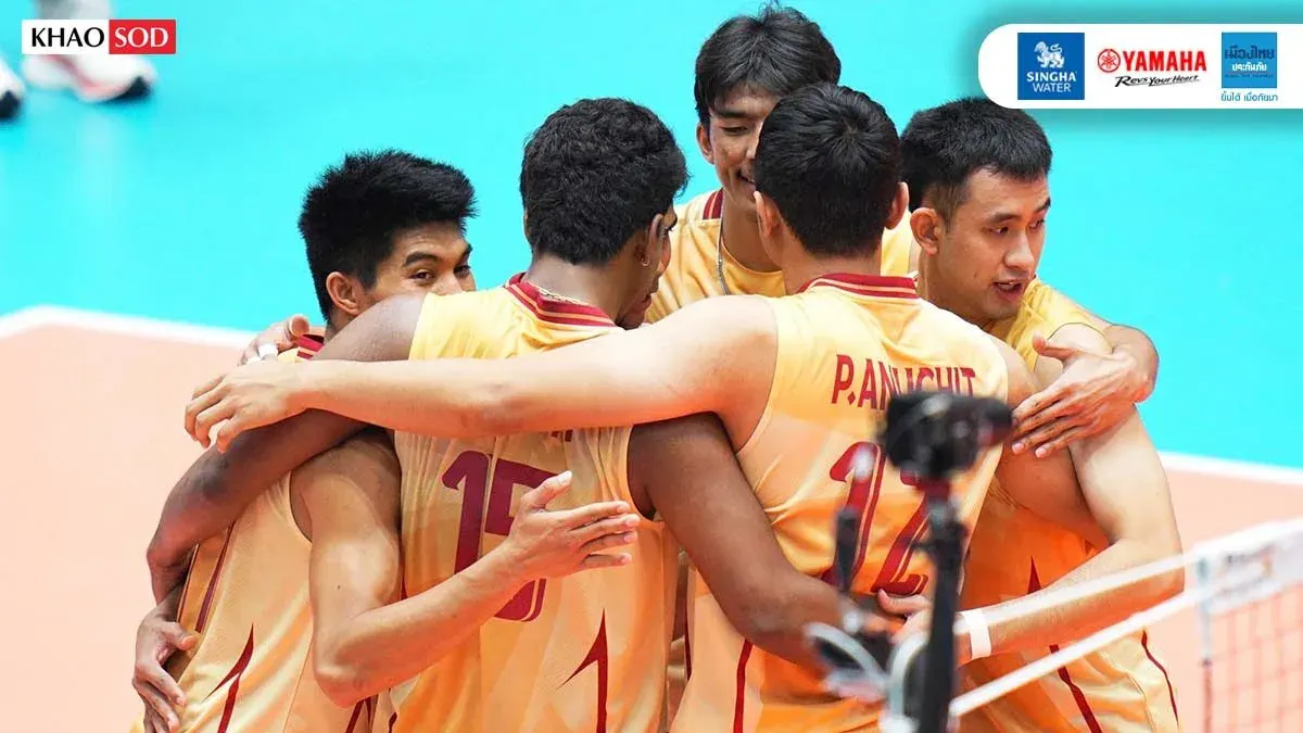 Thai Men's Volleyball Beats India for Fifth Place at Asian Games