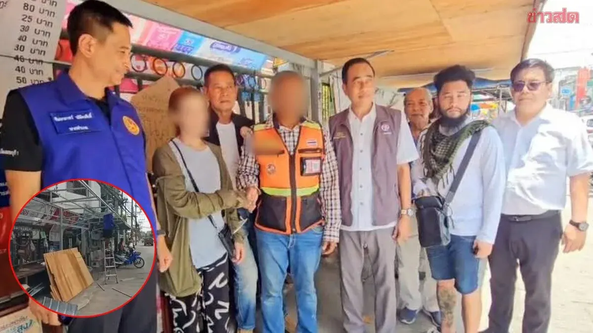 Saraburi Motorcycle Taxi Stand Ordered to Remove Steel Canopy