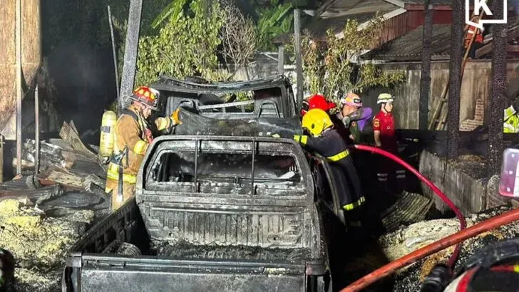 Lamphun rocked by two major fires in one night