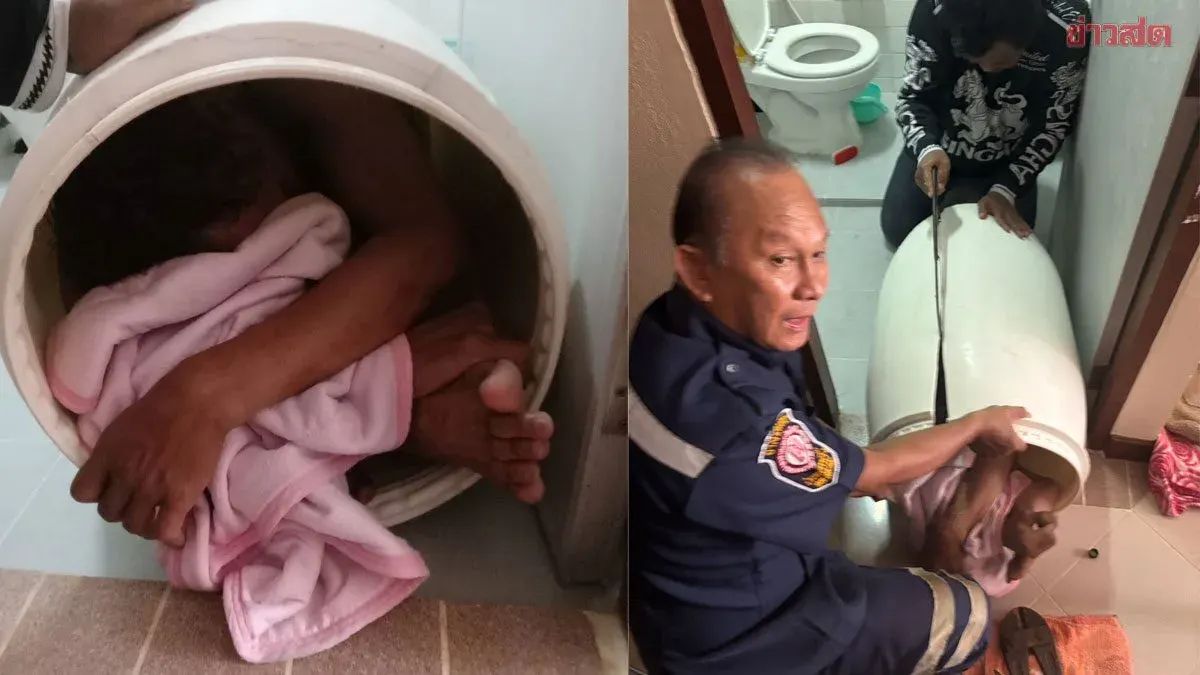 A Cautionary Tale: Man Trapped Head-First in Water Tank After Slipping, Saved by Quick-Thinking Daughter and Rescue Workers