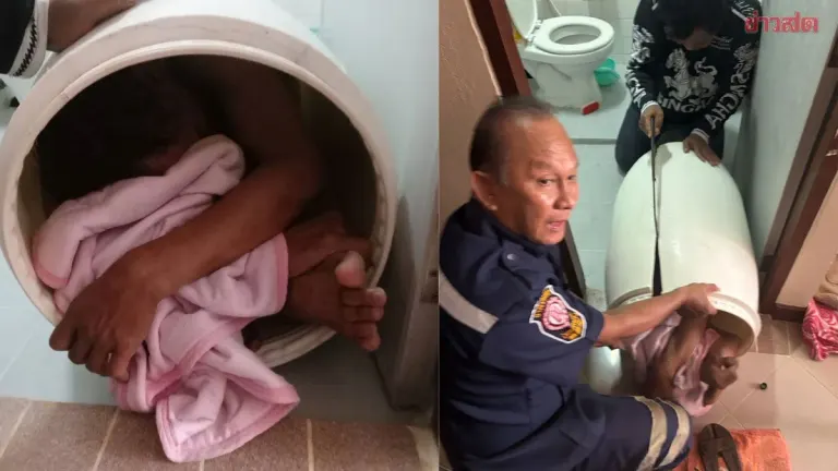 A Cautionary Tale: Man Trapped Head-First in Water Tank After Slipping, Saved by Quick-Thinking Daughter and Rescue Workers