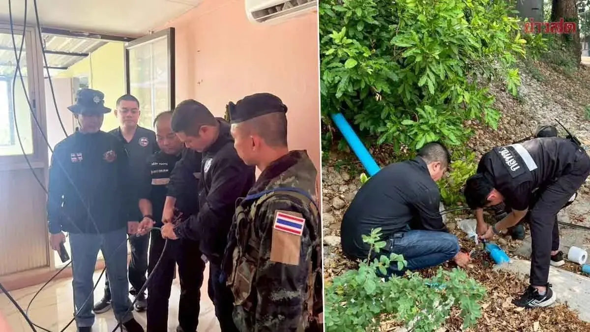 Military and Police Dismantle Illegal Cross-Border Internet Signal Operation, Raid Mae Sot Home and Seize 11 Pieces of Equipment
