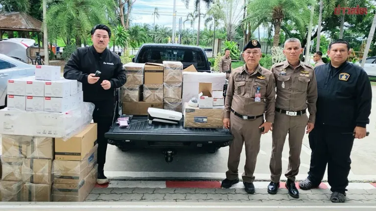 Businessman Donates 40 CCTV Cameras to Huai Yai Police
