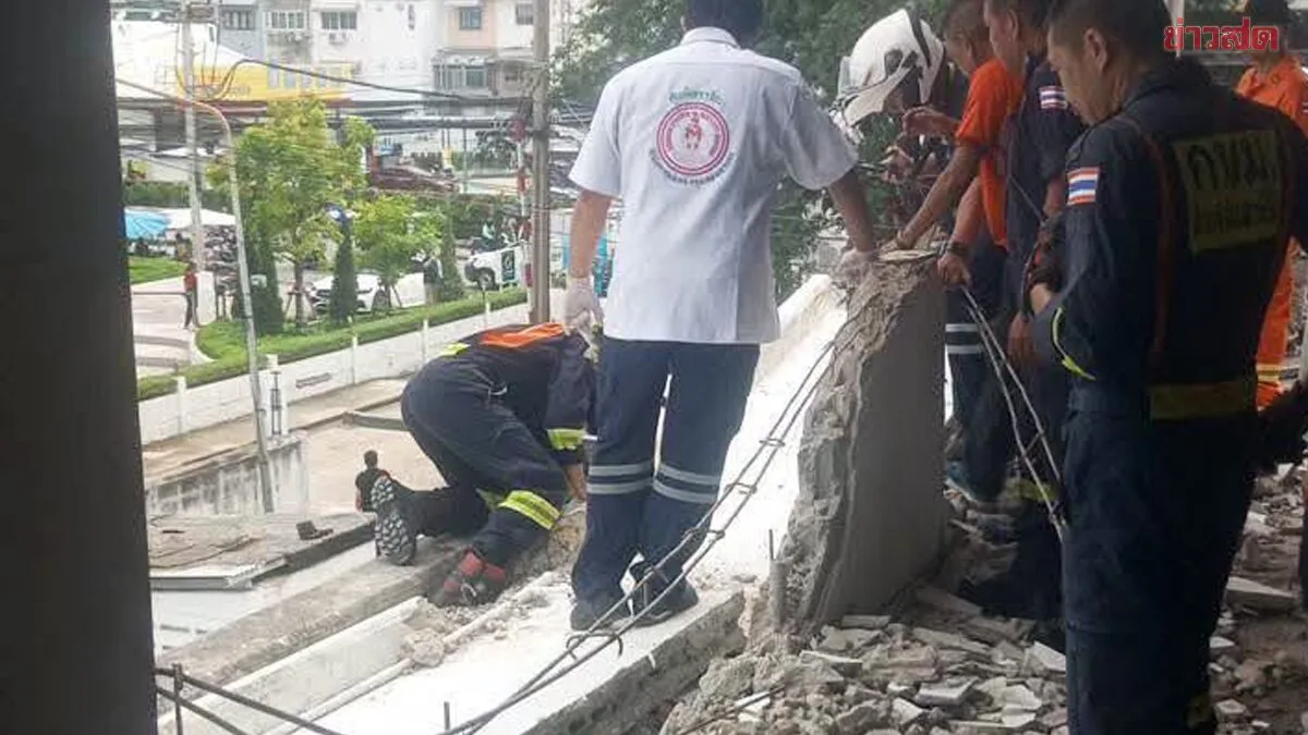 Concrete Slab Kills One, Injures Another in Bangkok