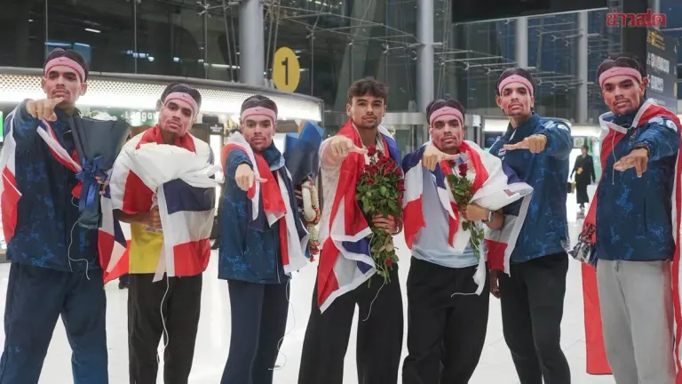 Joshua Atkinson Returns Home with Asian Games Gold, Fans Greet
