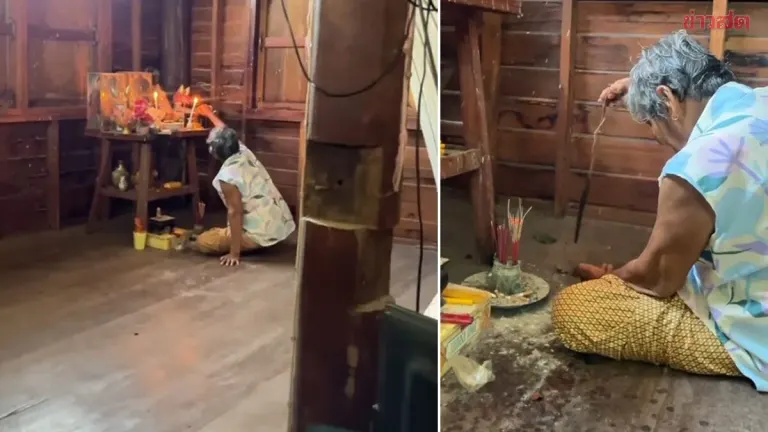 Chilling Discovery: Grandson Secretly Watches Grandmother Performing Spirit-Feeding Ritual on Second Floor as TV Shows Invite Her to Appear—Grandmother Falls Ill Shortly After