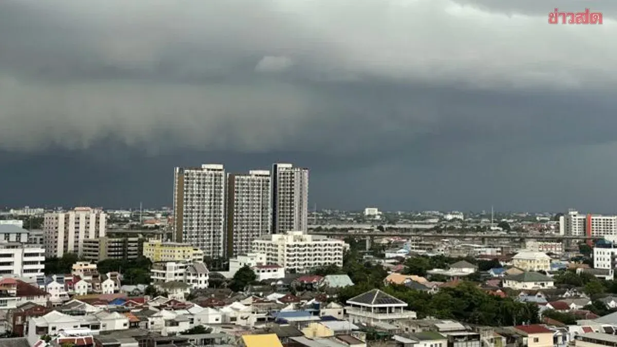 Meteorological Department Forecasts Thunderstorms Nationwide Tomorrow, Names 36 Provinces with Bangkok Hit in Afternoon to Evening