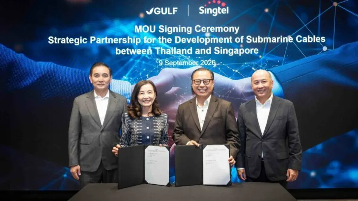 Gulf and Singtel Partner on Thailand-Singapore Submarine Cable