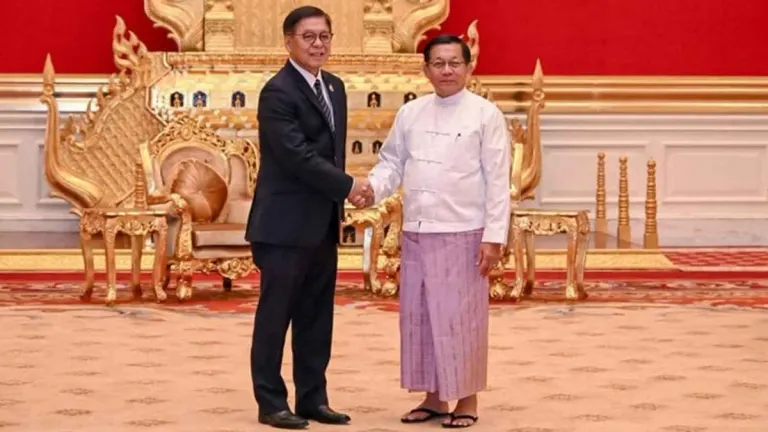 Myanmar President Arrives in Thailand for State Visit