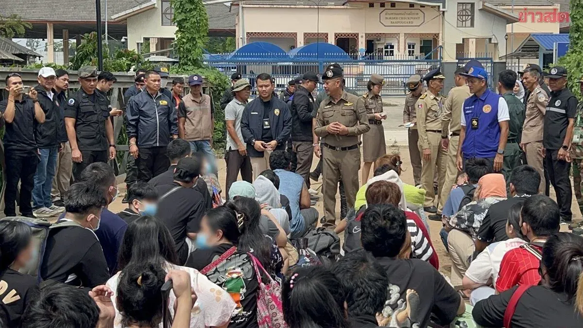40 Thai nationals repatriated from Cambodian prison; 6 have arrest warrants, 15 linked to mule account scams
