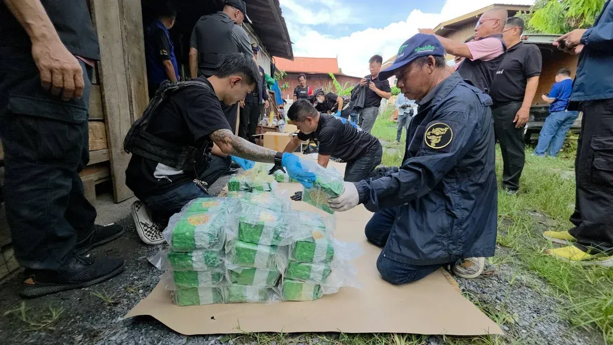 Police Seize Over 1,200kg of Crystal Meth in Lopburi