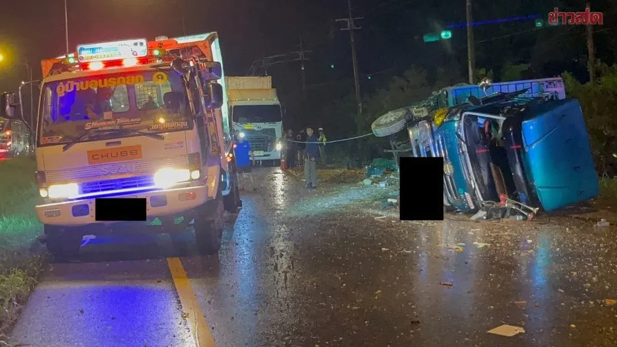 Woman Dies in Truck Crash on Phatthalung Return