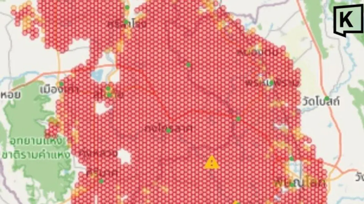 Satellite Data Shows Major Flood Risk Across 3,900 Sq Km in North Thailand