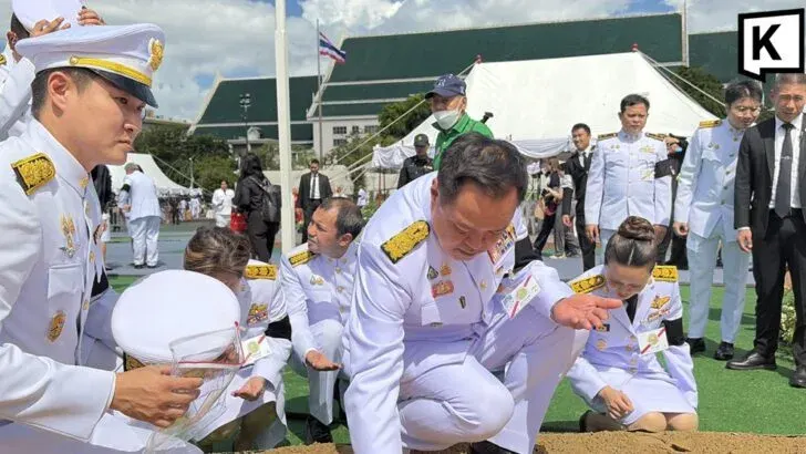 Thai PM collects royal rice seeds, vows drought support