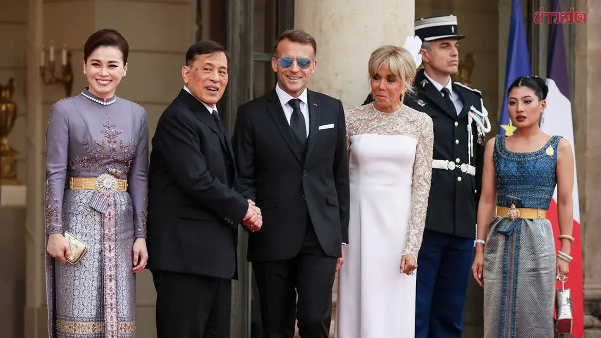 Thai King And Queen Attend State Banquet In Paris
