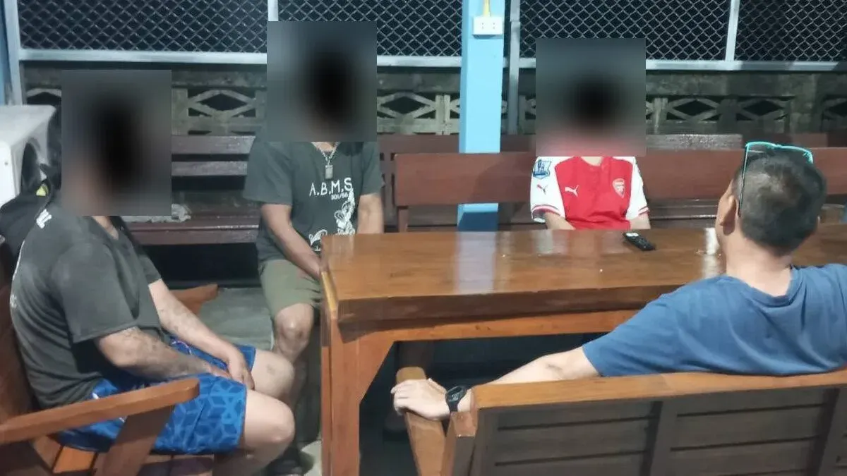 Police Arrest Three Illegal Slot Machine Players in Mae Tha