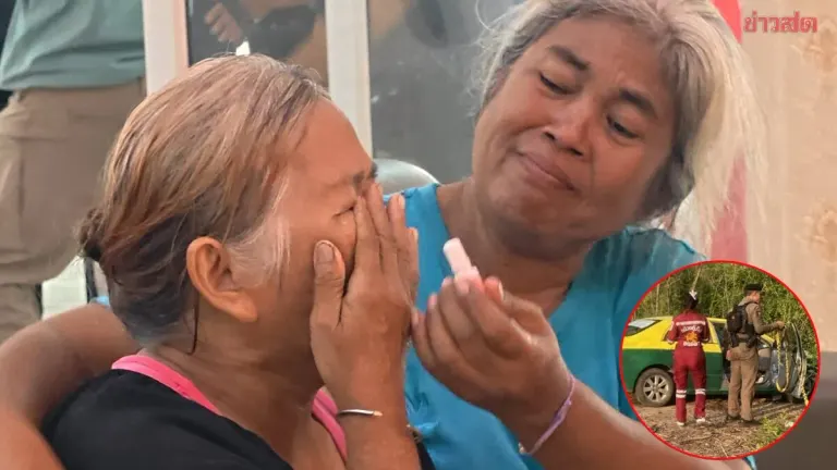 Widow Weeps While Receiving Husband's Body: Taxi Driver Killed by Neighbor Over 450 Baht Debt