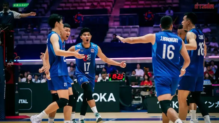 Thai Men's Volleyball Beats Chinese Taipei, Wins Group C