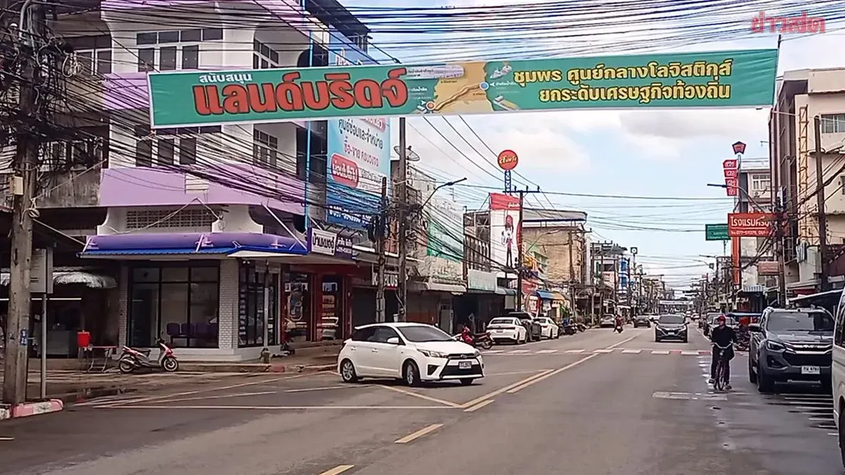 Chumphon Municipality Mayor Threatens Legal Action Against Critics Over Land Bridge Support Banners