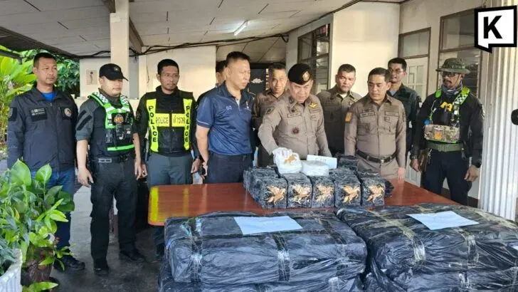 Police seize 519kg of crystal meth in south Thailand