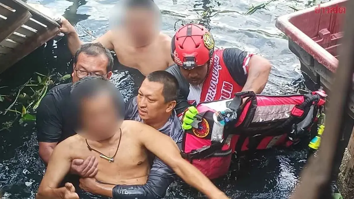 Wooden Shelter Collapses Into Canal, Trapping Ill Man