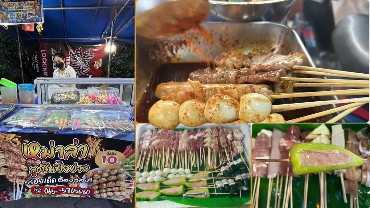 Bangkok Street Food Spot Serves Grilled Skewers and House-Made Dipping Sauces