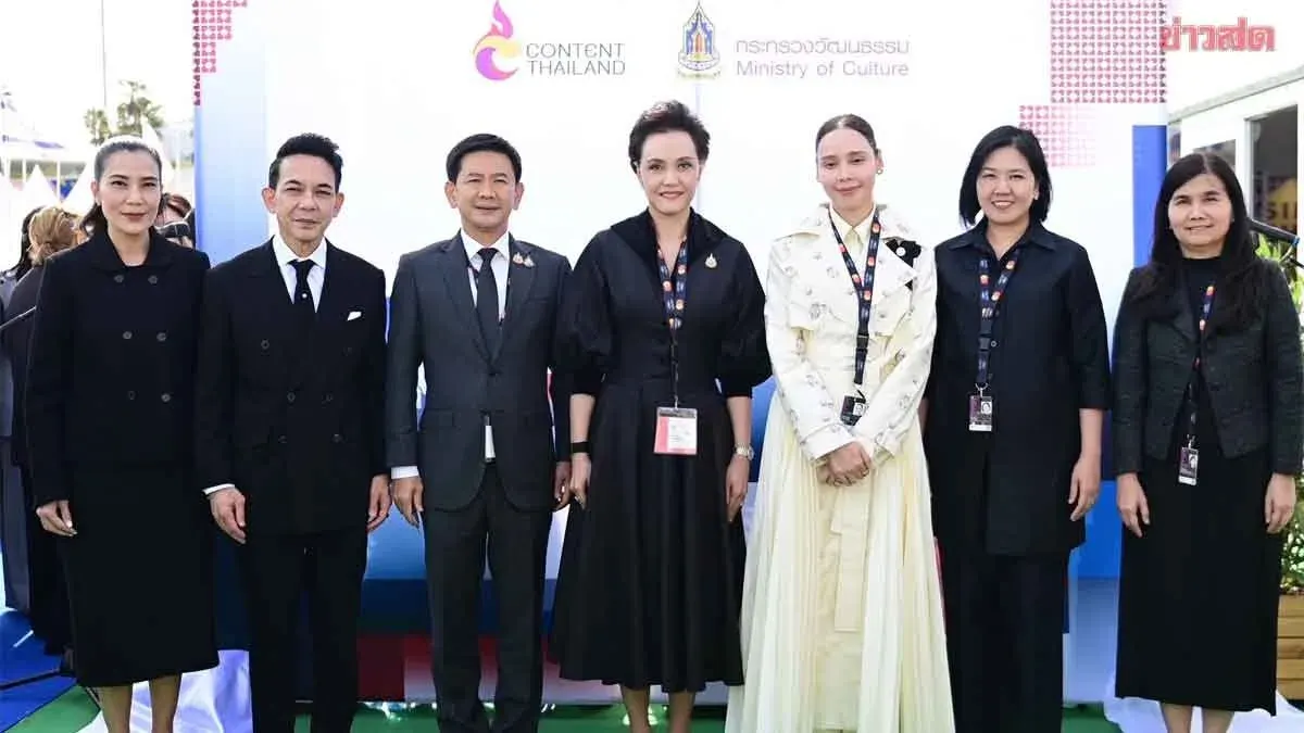 Supachai and Surasak Open Thailand Pavilion at Cannes Film Festival, Promoting Thai Content to the World Stage