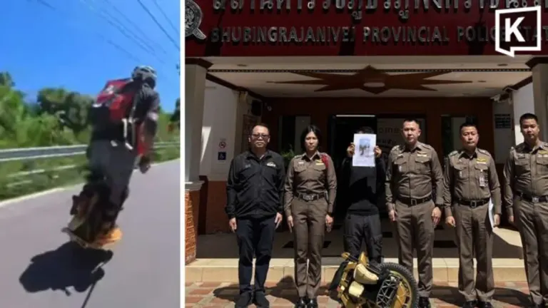 Chiang Mai Police Arrest Electric Unicycle Rider After Viral Video
