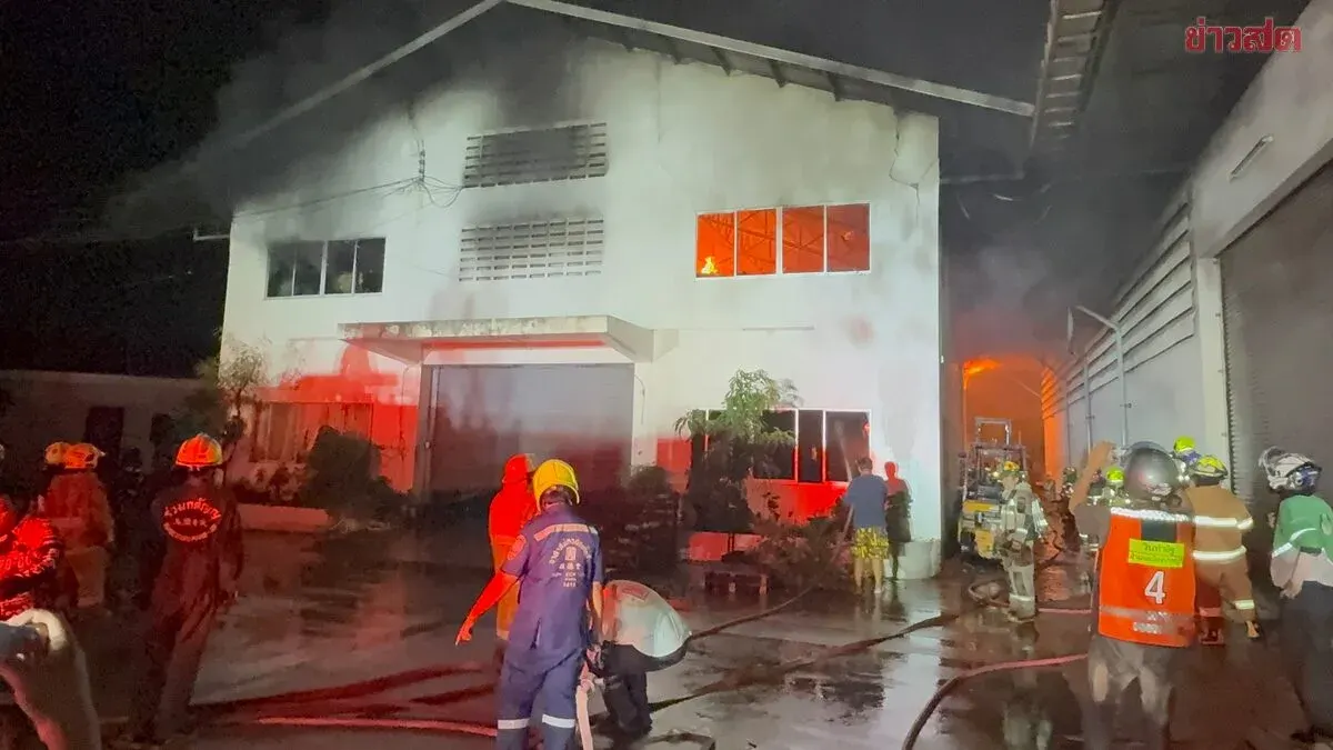 Fire Ravages Water Pump Factory; Firefighters Overcome by Fumes
