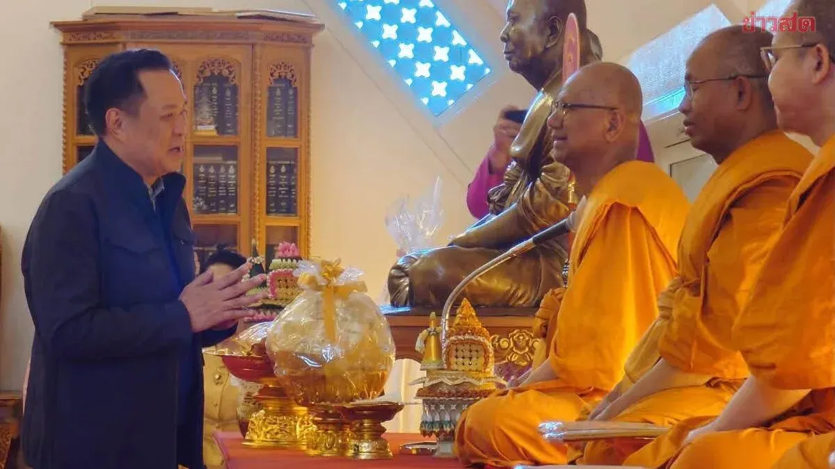 Thai PM Anutin Visits Temple in Norway Before Flying Home