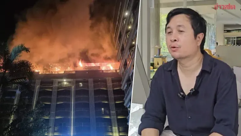 Pattaya Hotel Manager Explains Rooftop Fire, Reports Over 25 Million Baht in Damages