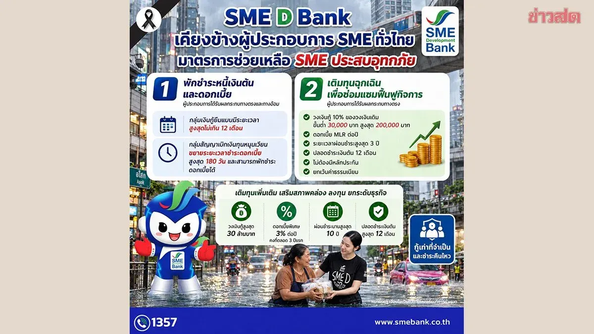 SME D Bank Launches Emergency Flood Relief for Small Businesses