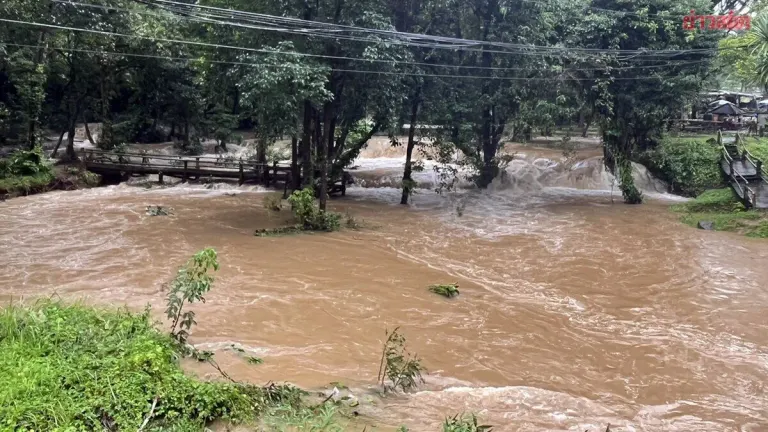 Khao Laem National Park Closes Waterfall After Flooding